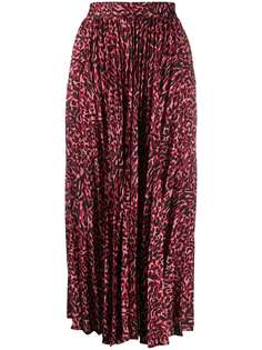 Andamane плиссированная юбка с леопардовым принтом