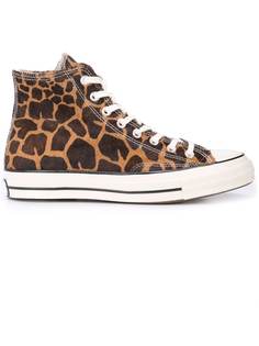 Converse высокие кроссовки Chuck 70 с леопардовым принтом