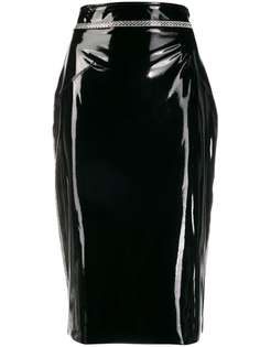 Frankie Morello фактурная юбка с завышенной талией
