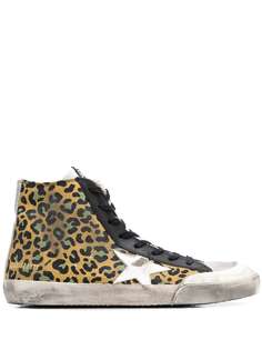 Golden Goose кеды Superstar с леопардовым принтом