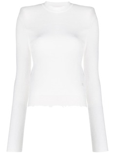 Unravel Project кашемировый джемпер с эффектом потертости