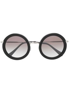 Miu Miu Eyewear солнцезащитные очки Délice в круглой оправе