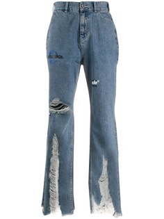 Ader Error джинсы свободного кроя с прорезями
