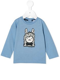 Emporio Armani Kids футболка с длинными рукавами и принтом