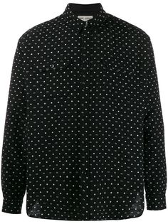 Saint Laurent жаккардовая рубашка Guillemets
