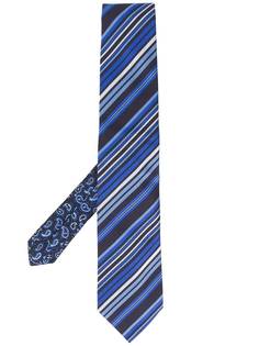 Etro полосатый галстук