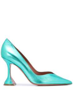 Amina Muaddi Giorgia architectural heel pumps