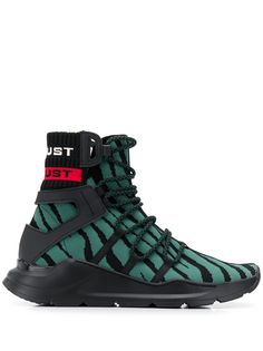 Just Cavalli высокие кроссовки с зебровым узором