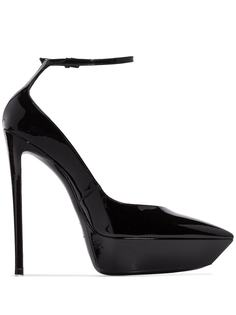Saint Laurent лакированные туфли Betty 140 на платформе