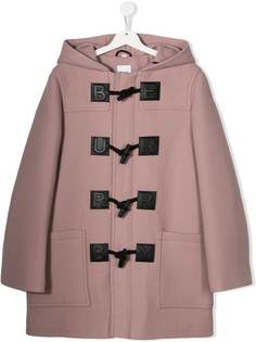 Burberry Kids дафлкот с капюшоном