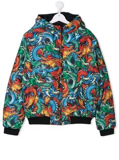 Kenzo Kids бомбер с принтом Dragon