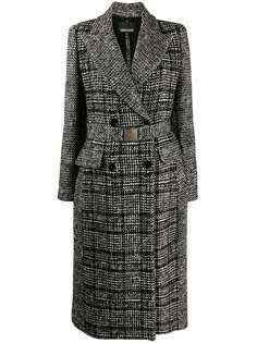 Ermanno Ermanno клетчатое пальто с поясом
