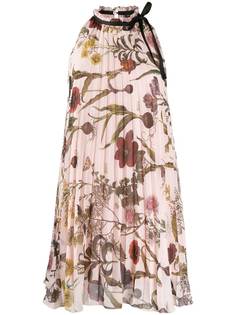 Ermanno Ermanno плиссированное платье с цветочным принтом