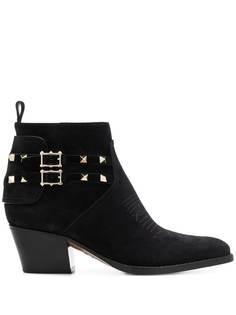 Valentino Garavani ковбойские ботинки Rockstud 50
