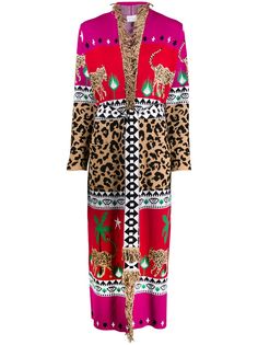 Hayley Menzies Leopardess jacquard cardi-coat