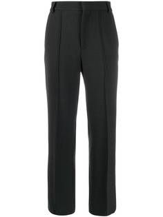 Plan C straight-leg mid-rise tailored trousers