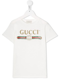 Gucci Kids футболка с логотипом