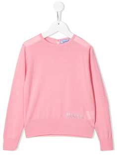 Mi Mi Sol трикотажный свитер с логотипом и заклепками