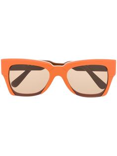 Marni Eyewear солнцезащитные очки в квадратной оправе в стиле колор-блок