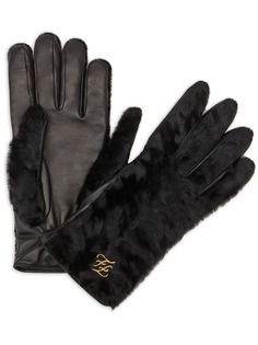 Fendi перчатки с логотипом FF
