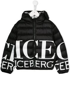 Iceberg Kids пуховик с логотипом