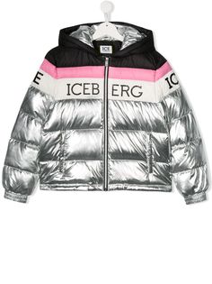 Iceberg Kids пуховик с логотипом