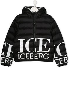 Iceberg Kids пуховик с логотипом