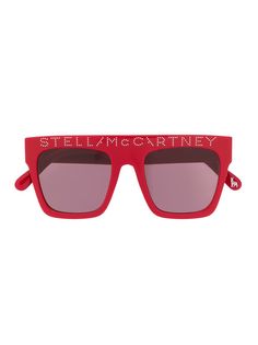 Stella McCartney Kids очки в квадратной оправе с логотипом