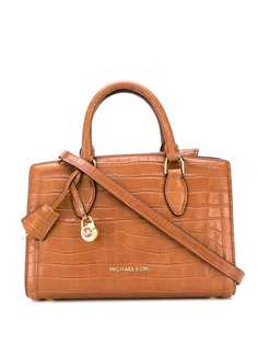 Michael Michael Kors Zoe croc-effect satchel