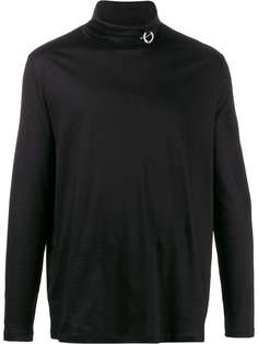 Raf Simons X Fred Perry logo neck top