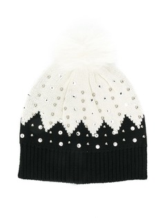 Monnalisa трикотажная шапка с помпоном