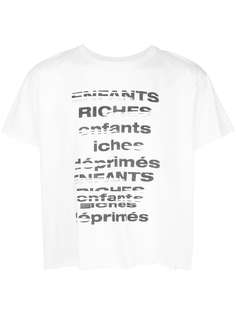 Enfants Riches Déprimés TV Static logo-print T-shirt