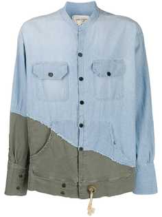 Greg Lauren джинсовая куртка со вставками
