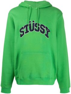 Stussy худи с нашивкой-логотипом