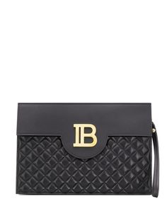 Balmain стеганый клатч