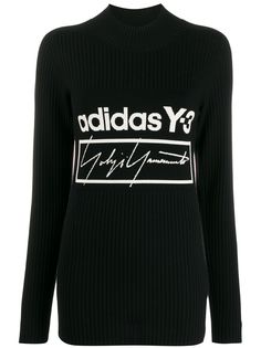 Y-3 джемпер в рубчик с логотипом