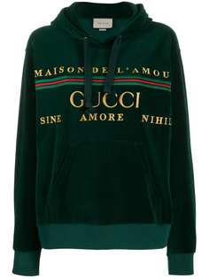 Gucci худи с вышитым логотипом