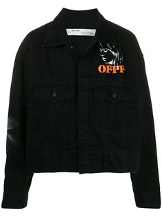 Off-White джинсовая куртка Offf-Beige