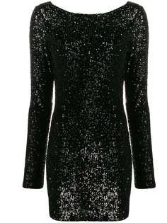 In The Mood For Love платье с V-образным вырезом и пайетками