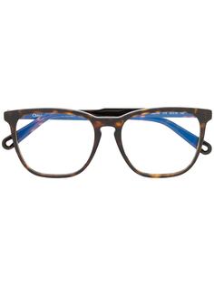 Chloé Eyewear очки в квадратной оправе черепаховой расцветки