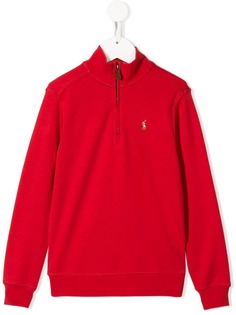 Ralph Lauren Kids пуловер с воротником на молнии