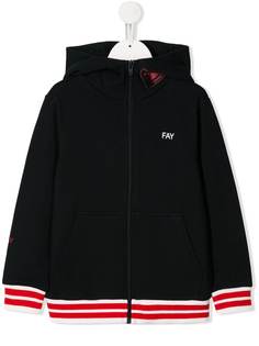 Fay худи на молнии с логотипом