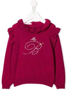 Miss Blumarine джемпер с декорированным логотипом