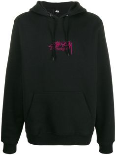 Stussy худи с вышитым логотипом