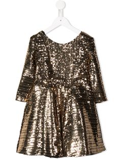 Le Gemelline By Feleppa расклешенное платье с пайетками