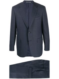 Canali строгий костюм-двойка в клетку