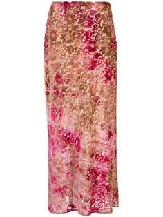 Collina Strada floral tie-dye maxi skirt