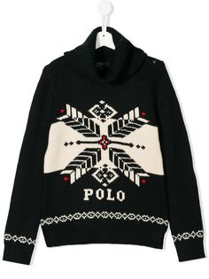 Ralph Lauren Kids водолазка с вышитым логотипом