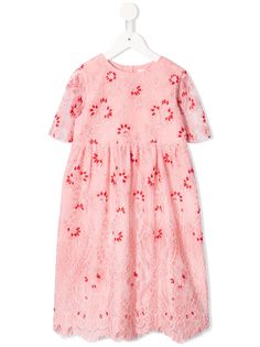 Charabia платье миди с цветочным кружевом
