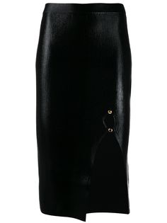 Versace Jeans Couture ламинированная юбка мини